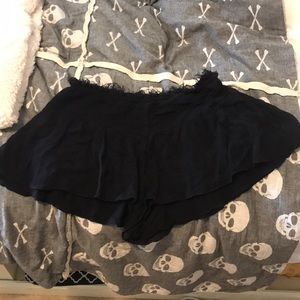 Black Lost Girl Smocked Short